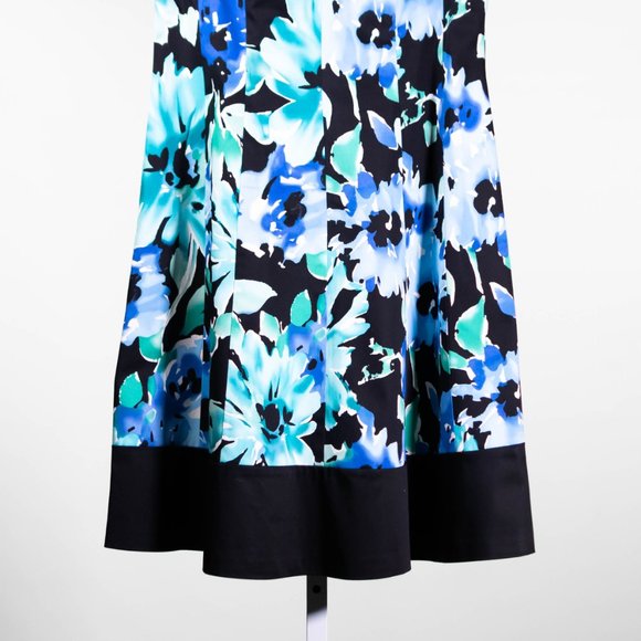 Chaps Ralph Lauren Women Dress Floral V-Neck Stretch Spring Cocktail Colorful 12 - Picture 6 of 8